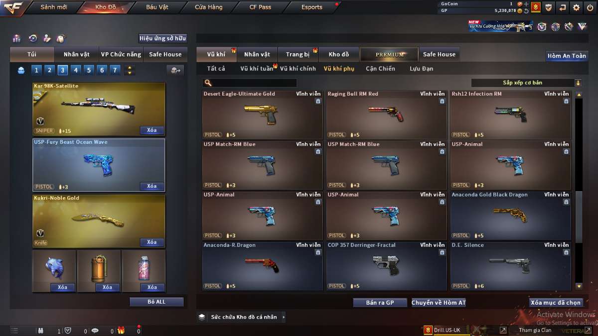 shop acc cf uy tin gia re